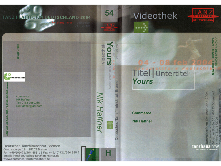Tanzplattform 2004