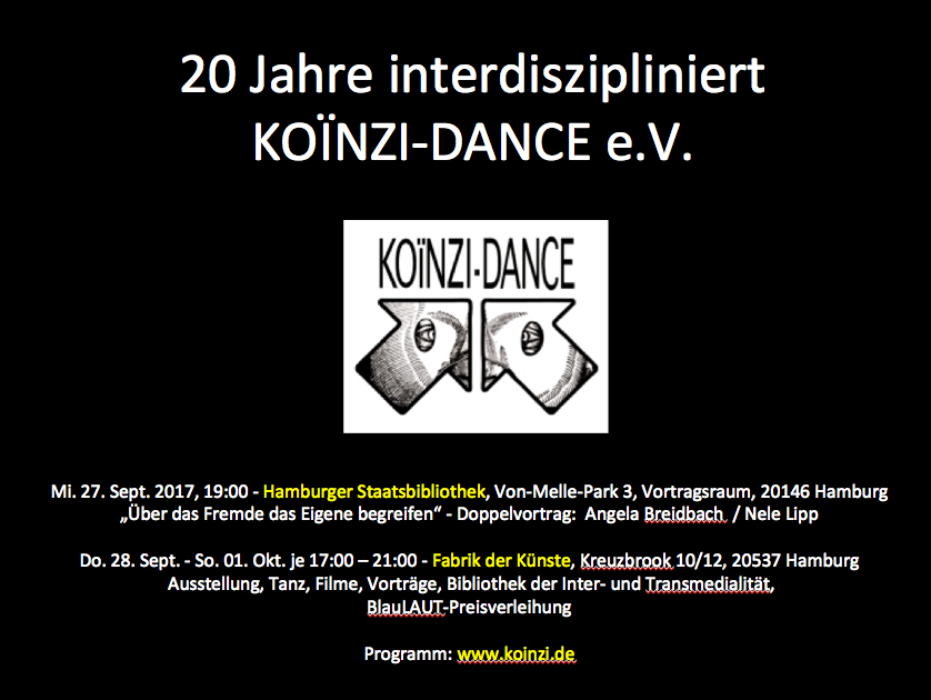 KOÏNZI-DANCE 20 Jahre interdiszipliniert